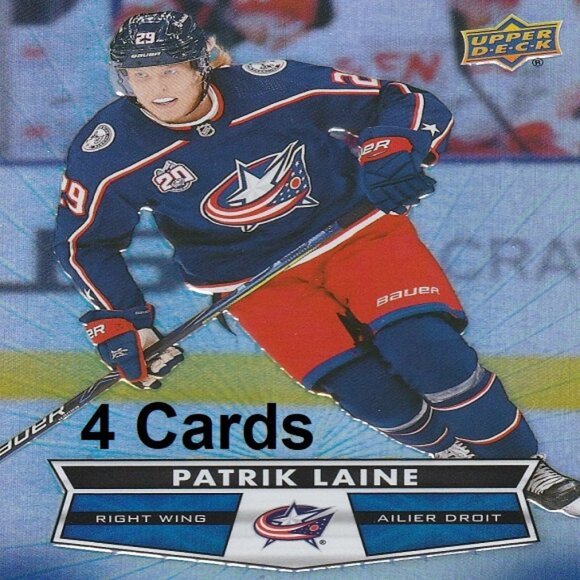 Patrik Laine NHL Hockey Card Collection - 4 NHL Hockey Cards - Picture 1 of 5